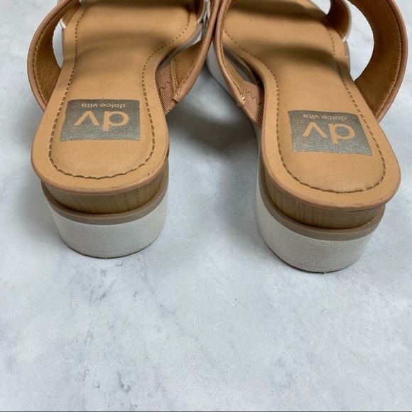 DV Dolce Vita: Nilo Platform Double Strap Slides Slip On Sandals Size 5.5 (NWOT) - Picture 7 of 7